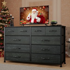 chinese dress ladies Benjara Lala 50 Inch Tall Dresser Chest, 5 Drawers, Black Handles, Rustic  Brown