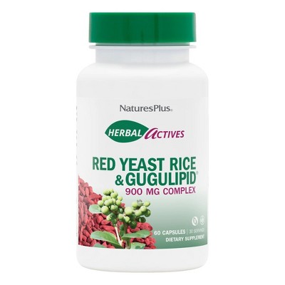 Herbal Actives Red Yeast Rice/Gugulipid 900 mg by Nature's Plus  -  60 Capsule