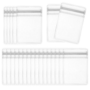 Unique Bargains  PVC Packaging Jewelry Anti-Oxidation Anti-Tarnish Storage Zipper Bags Clear 100 Pcs - 1 of 3
