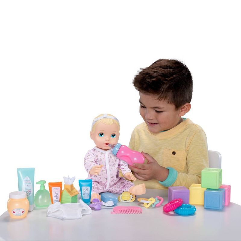 Perfectly Cute 24pc Baby Doll Deluxe Play and Care Set - Blonde Hair, 3 of 7