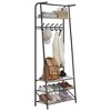 31.5''Coat Rack, 3-in-1 Hall Tree with Shoe Bench - 4 of 4