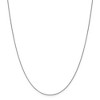 Black Bow Jewelry 1.3mm 10k White Gold Flat Cable Chain Necklace - 3 of 4