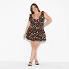 Women's Smocked Drop-Waist Mini A-Line Dress - Wild Fable™ - 2 of 3