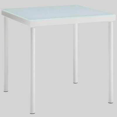 Harmony Aluminum Outdoor Patio Side Table White Modway Target
