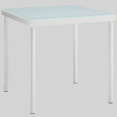 Harmony Aluminum Outdoor Patio Side Table - White - Modway