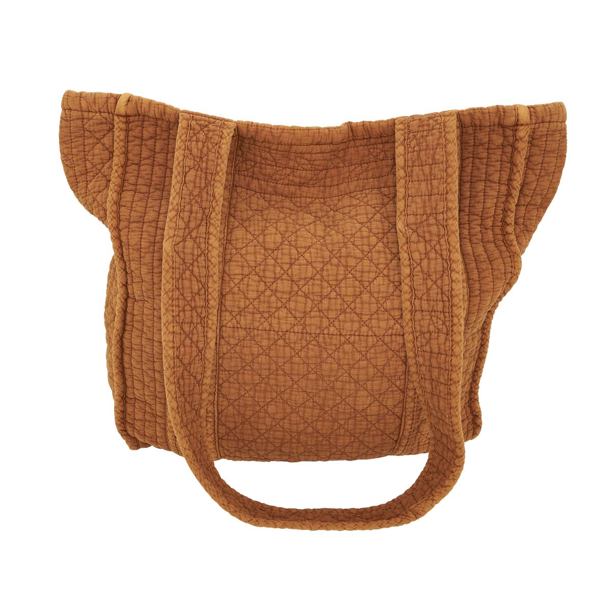 Saro Lifestyle Soft Cotton Quilted Tote Bag - thumbnail 5