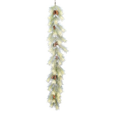 Vickerman 6' x 14" Norfolk Frosted Pine Artificial Christmas Garland, Unlit