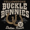 Junior's Yellowstone Buckle & Bunnies Horseshoes Dutton Ranch Sweatshirt - 2 of 4