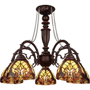 Chloe Lighting Liaison Victorian-Style 5-Light Antique Dark Bronze Finish Large Chandelier 27" - 1 of 4
