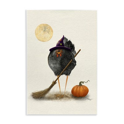 Stupell Industries Halloween Black Bird Witch Wall Plaque Art