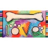 Olivia's Home I Love Bones Doormat – 22" x 32" Indoor Dog-Themed Mat for Pet Lovers, Bold Bone Pattern & Fun Typography - 2 of 3