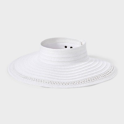 Packable Straw Essential Visor Hat - Shade & Shore™