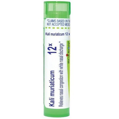 Kali Muriaticum 12X by Boiron Homeopathic Single Medicine For Cough, Cold & Flu  -  80 Pellet