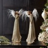 Melrose Glittered Feather Angel (Set of 2) - 3 of 3