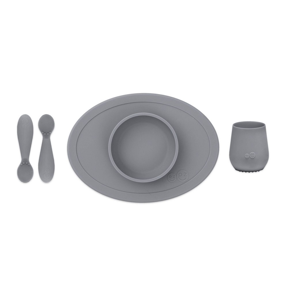 Photos - Other kitchen utensils EZPZ First Food Set - Gray - 4pc 