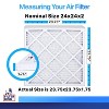 Filter King 24x24x2 Air Filter | 5-PACK | MERV 8 HVAC Pleated A/C Furnace Filters | MADE IN USA | Actual Size: 23.75 x 23.75 x 1.75" - 2 of 4