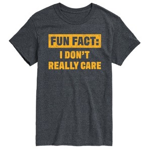 Men's - Instant Message - Funny I Dont Really Care Short Sleeve Graphic T-Shirt - 1 of 4