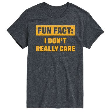 igusa tシャツ I DON'T CARE TOP 気にしないt Men's Instant Message I Don't Really Care Short Sleeve Graphic T
