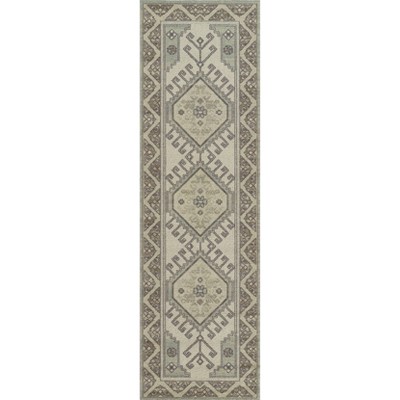Momeni Anatolia Sylm Medallion Machine Loomed Rug Sage Green