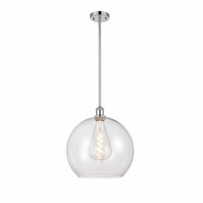 Athens - 1 Light Pendant In Industrial Style-16.38 Inches Tall and 13.75 Inches Wide