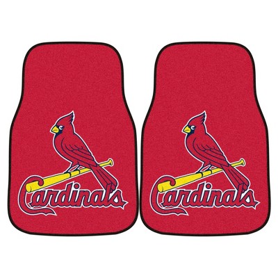 MLB St. Louis Cardinals Carpet Car Mat Set - 2pc