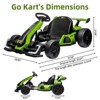 24V Kids Electric Drift Go Kart, 300W Motor, 8.5MPH, Adjustable Length, LED Lights, Drift/Sport Modes, EVA Tires - 2 of 4