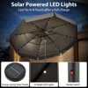 Tangkula 10 FT Solar Patio Umbrella w/ 32 LED Lights 3-Tier Vented Top & Tilt Adjustment - 2 of 4