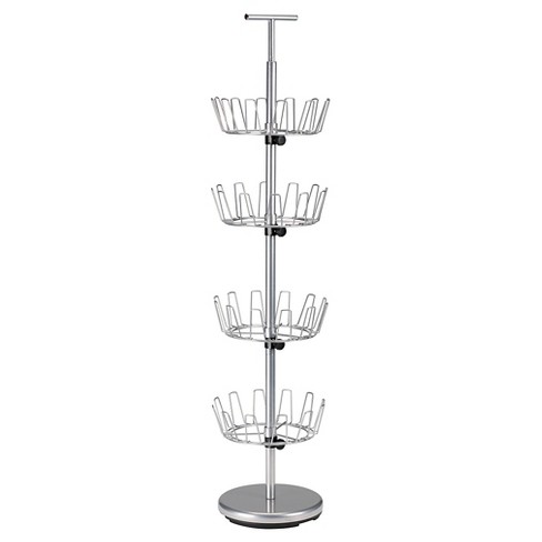 Household Essentials Floor To Ceiling 6 Tier Revolving Shoe Tree