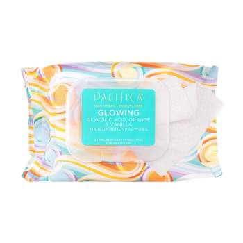 Pacifica Glowing Makeup Removing Wipes - Orange - 30ct