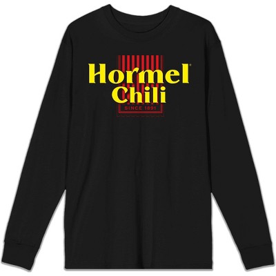 Hormel Chili Since 1891 Logo Juniors Black Long Sleeve Shirt