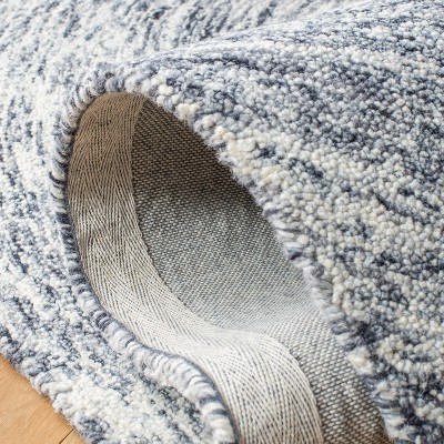 Gray Handmade Tufted Wool 6' x 9' Area Rug