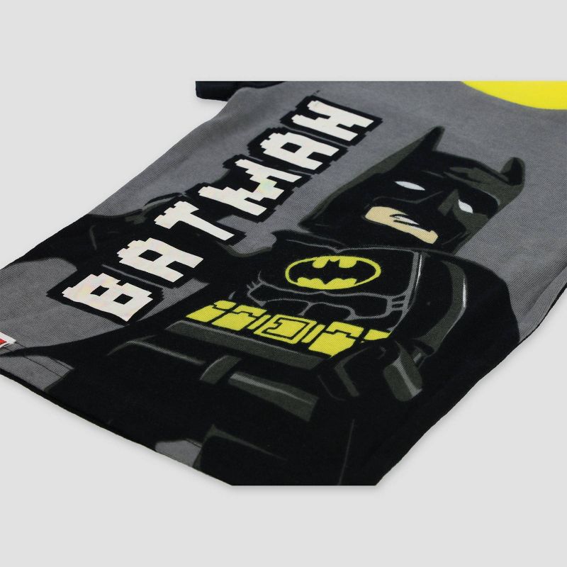 Boys&#39; The LEGO Batman Movie 4pc Snug Fit Pajama Set - Black, 3 of 6