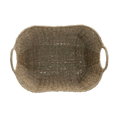 Household Essentials Tall Scoop Basket Paper Rope Natural : Target