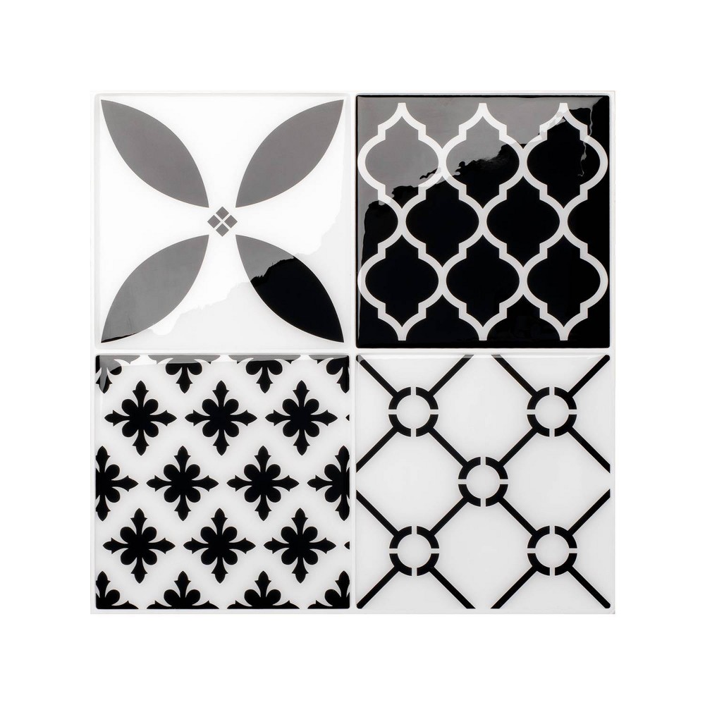 Smart Tiles Vintage Bilbao Peel and Stick Backsplash Tiles Colorful