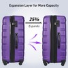 4 Pieces Hard Shell Suitcase With Travel Bag Luggage Storage Bags Luggage Tags, 16" 20" 24" 28" Luggage With TSA Lock For Travel - 4 of 4