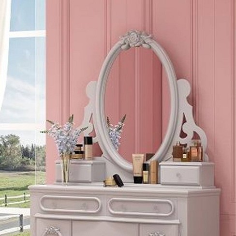 Acme Furniture Flora Dresser Mirror White Finish Target