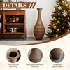 AZL1 Life Concept Decorative Vase Classic Neat Artificial Rattan Freestanding Flower Holder for Home Living Room Entryway, Beige, 13.5"*13.02"*41.02" - 4 of 4