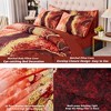 BAGOKIE Marble Watercolor 6 Pieces Comforter Bedding Set - 3 of 4