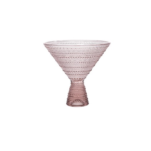 Hot Pink Martini Glasses, Set of 2