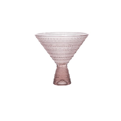 BOROSILICATE GLASS COCKTAIL GLASS - Pink