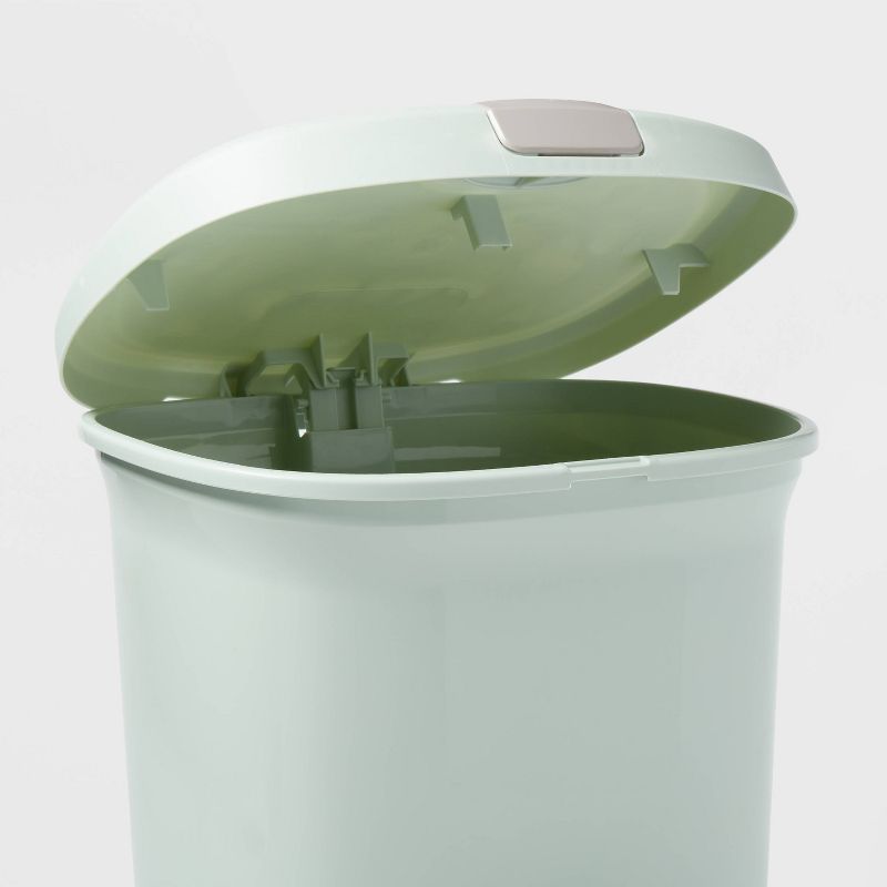 7gal Step Trash Can with Locking Lid Green - Brightroom&#8482;, 4 of 5