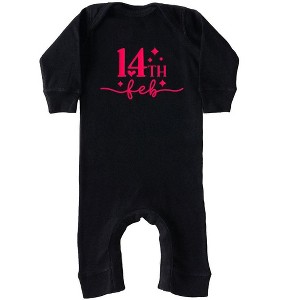 The Juniper Shop 14th Feb Stars Puff Print Baby Romper - 1 of 3