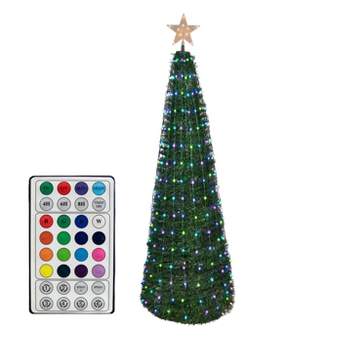 Novelty Lights RGB Color Changing Dancing Pop-Up Christmas Tree with Remote