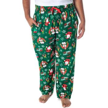 Elf The Movie Men's Buddy OMG! Santa I Know Him! Allover Print Pajama Pants Green