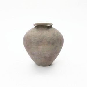 LuxenHome Rustic Ceramic Vase, Terracotta Pot with Earthy Gray-Brown Finish, Handcrafted - 1 of 4