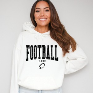 Simply Sage Market Varsity Football Babe Hoodie - 1 of 3