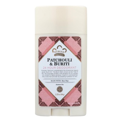 Nubian Heritage Patchouli and Buriti 24 Hour Deodorant - 2.25 oz