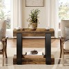 Tribesigns Narrow Wood End Table, 2-Tier Farmhouse Side Table for Living Room - 4 of 4