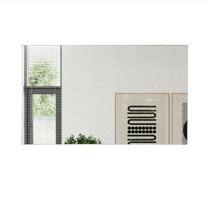 Bathroom Mirror For Wall, 60"x36" Rectangle Mirror With Aluminium Alloy Frame, Lightweight Glass Bathroom Vanity Mirror, Hangs Horizontally - 1 of 4
