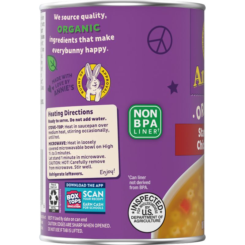 Annie&#39;s Organic Star Pasta and Chicken Soup - 14oz, 6 of 13
